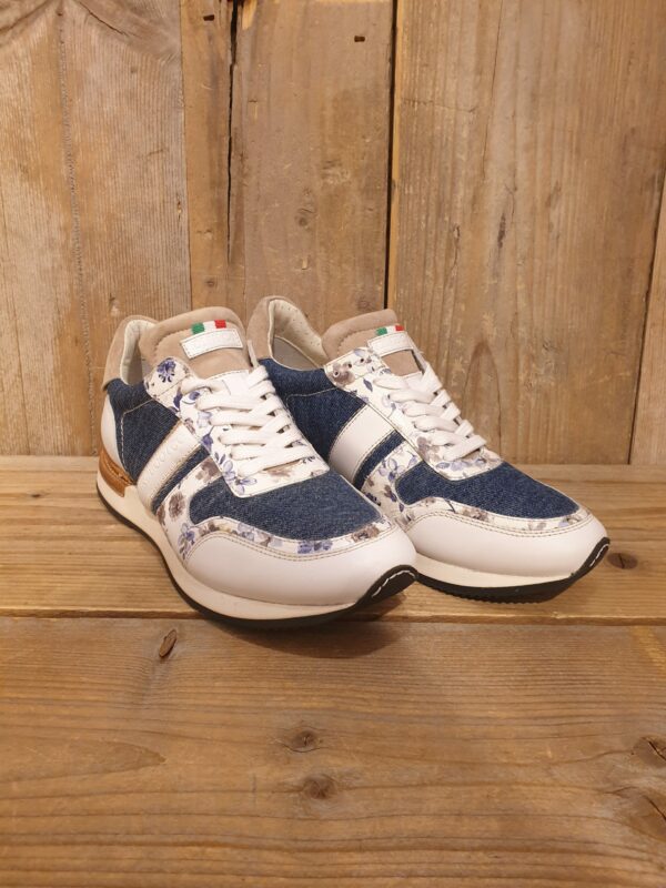 De Niro Sneakers flower blue/denim Dark mt39
