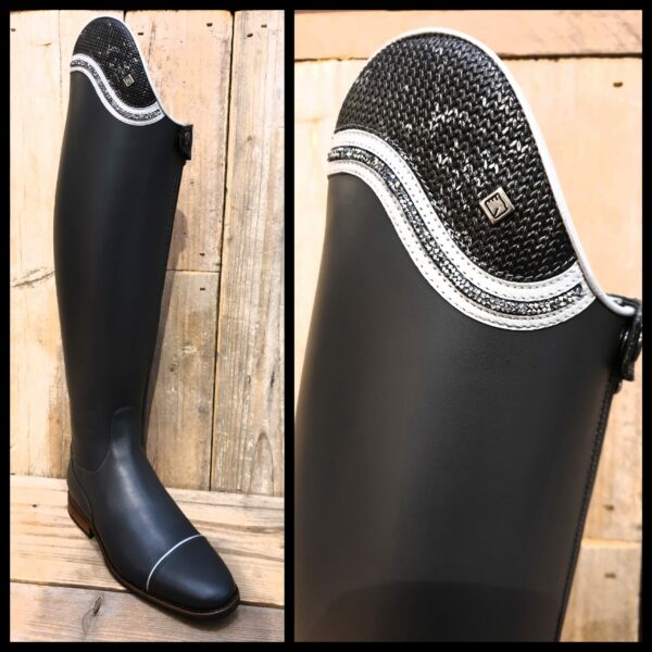 De Niro Boot Rijlaars Bellini Antracite met Crystal Rocks SW 40 MA - M