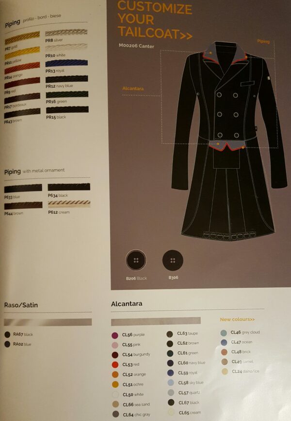 Equiline Dressage Tailcoat Canter Custom made - Afbeelding 3