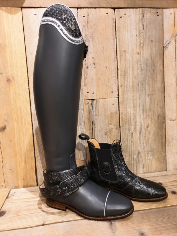 De Niro Boot Rijlaars Bellini Antracite met Crystal Rocks SW 40 MA - M - Afbeelding 2