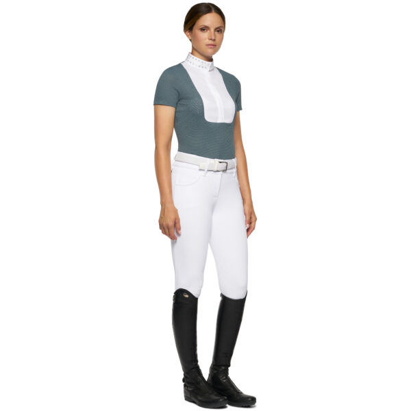 CT Competition Polo Micro Sequins Half Zip color:5900