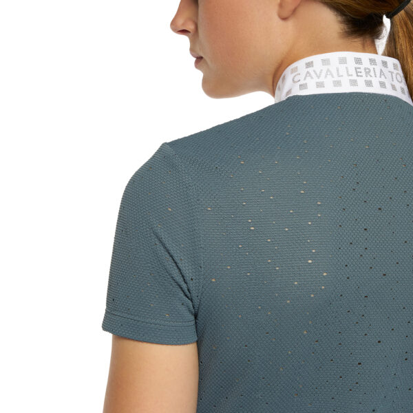 CT Competition Polo Micro Sequins Half Zip color:5900 - Afbeelding 3