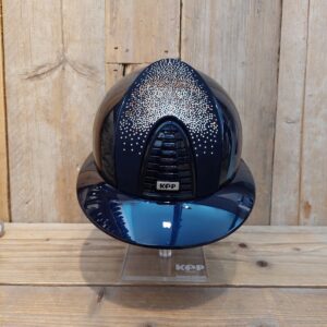 KEP Italia Cromo 2.0 Polish Metal Blue Polo Suede met Shaded Swarovski Zilver/Rose