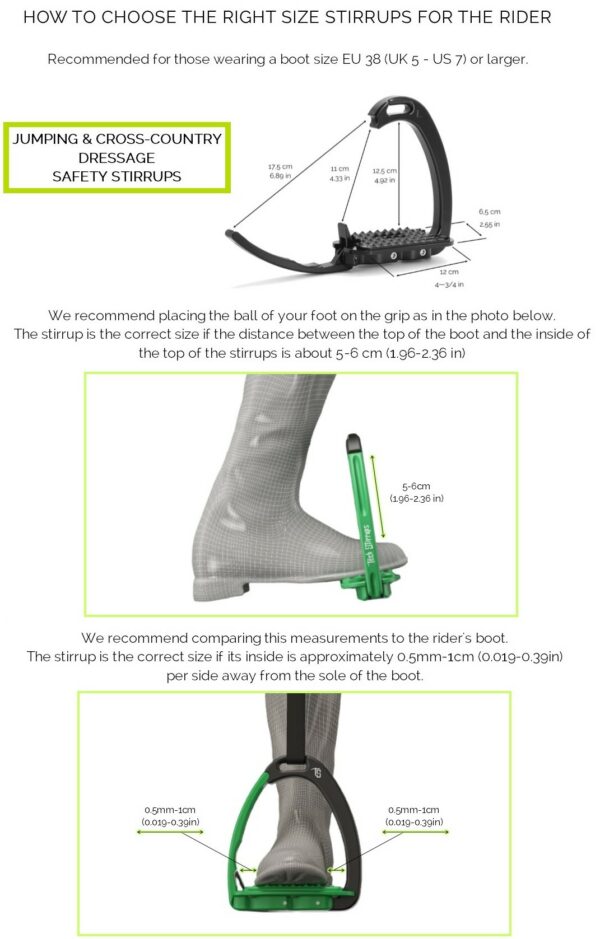 Tech Stirrups Venice Dressage Plus - Afbeelding 3