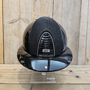 KEP Italia Cromo 2.0 Polish Metal Black Polo Galassia Front Swarovski Frame