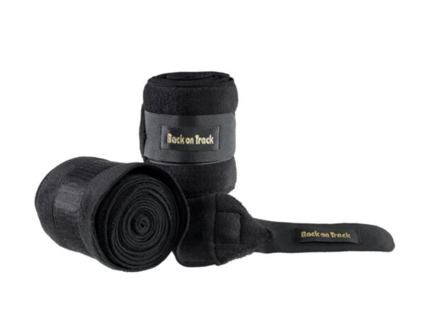 Back on Track Fleece Bandages Black a pair 320m