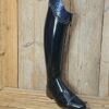 De Niro Boot Bellini Brushed Blue Lisa top Gala Leather & Crystal Fine Rock 41 MA M