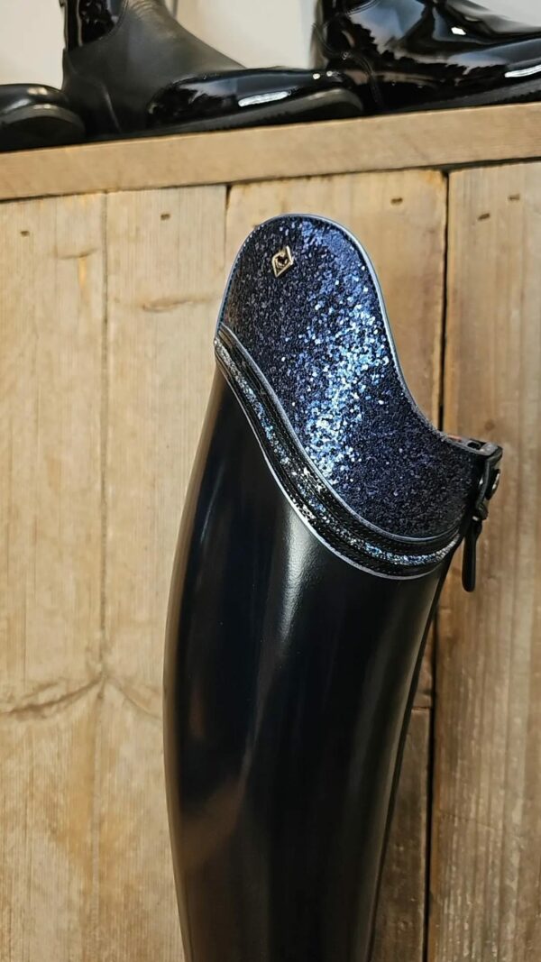 De Niro Boot Bellini Brushed Blue Lisa top Gala Leather & Crystal Fine Rock 41 MA M - Afbeelding 2