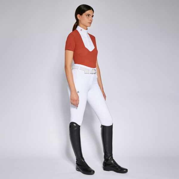 Cavalleria Toscana Perforated Jersey Short sleeve Shirt Poplin col:3500 CAD256