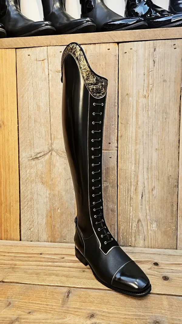 De Niro Boots Levade's Special Brushed Black Gold Top Aurora Gold Graffiti 39 A S