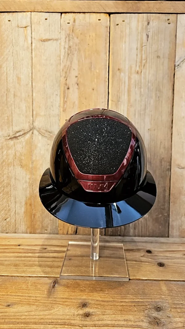 Kask Star Lady Pure Shine Burgundy frame Swarovski Carpet Black