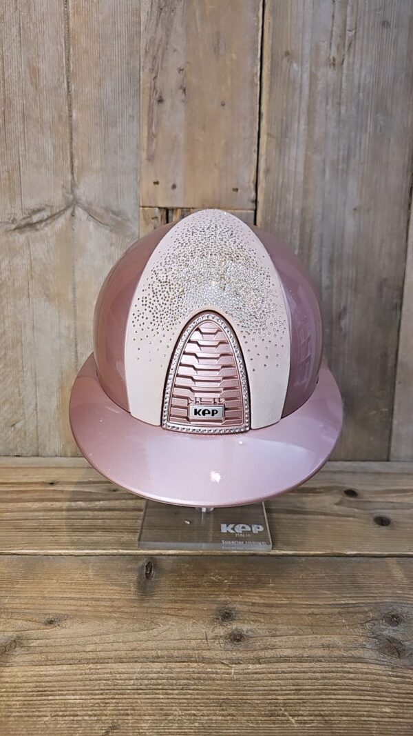 KEP Italiä Cromo 2.0 Diamond Pink polo visor Shaded LIMITED Pink Swarovski Crystal Clear frame Shell M