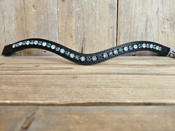 Otto Schumacher Browband XL Curved 8mm color: It.Azore-Indicolite