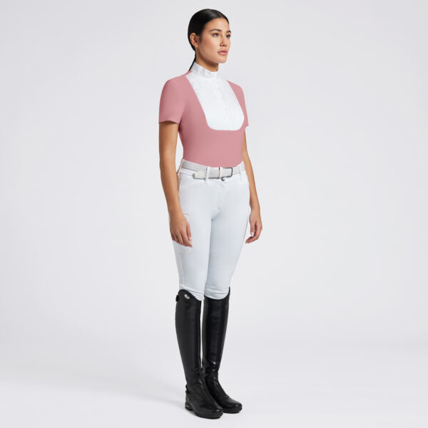 Cavalleria Toscana Pleated Bib Jersey Competition Shirt Col:2H00 - Afbeelding 2