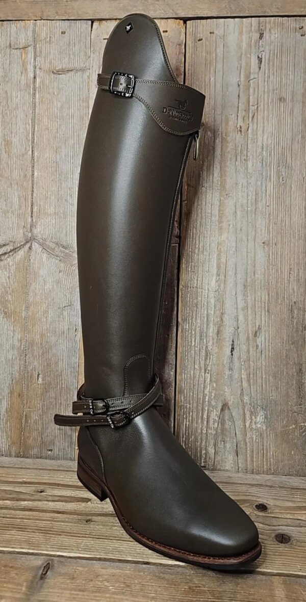 De Niro Boots Bellini Do Green Swarovski Black Buckle 42 MA S