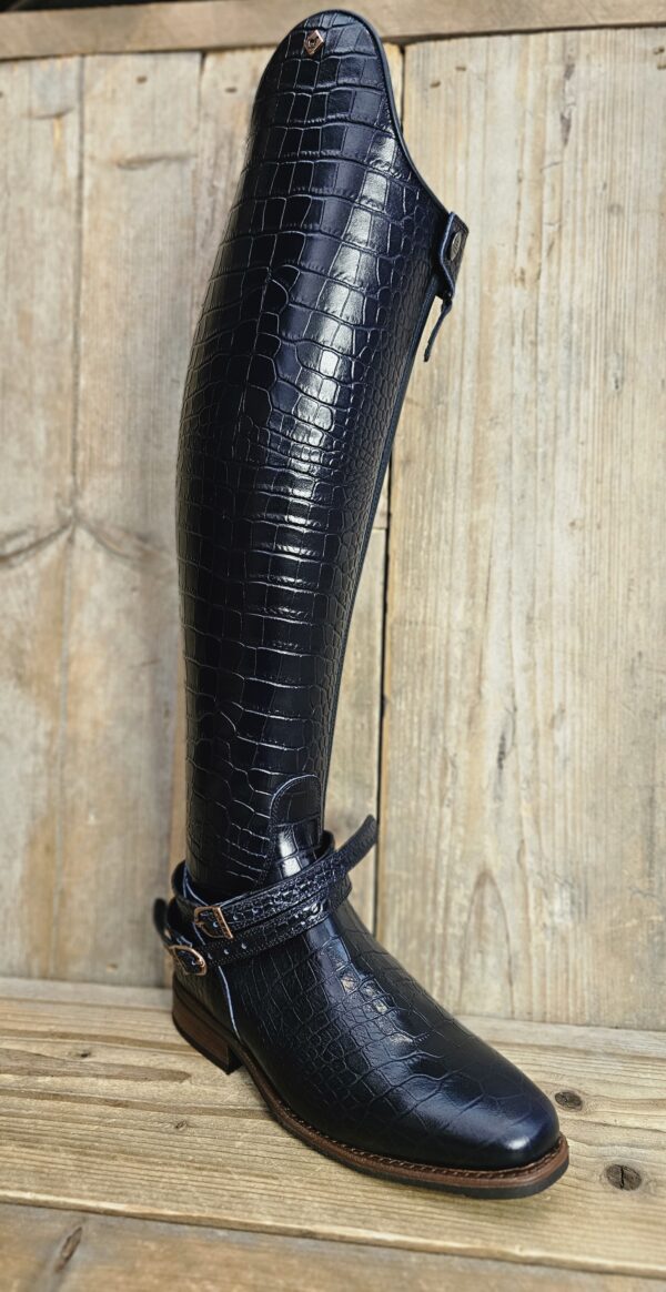 De Niro Boots Bellini Croco Malibu Blue 38 MA M