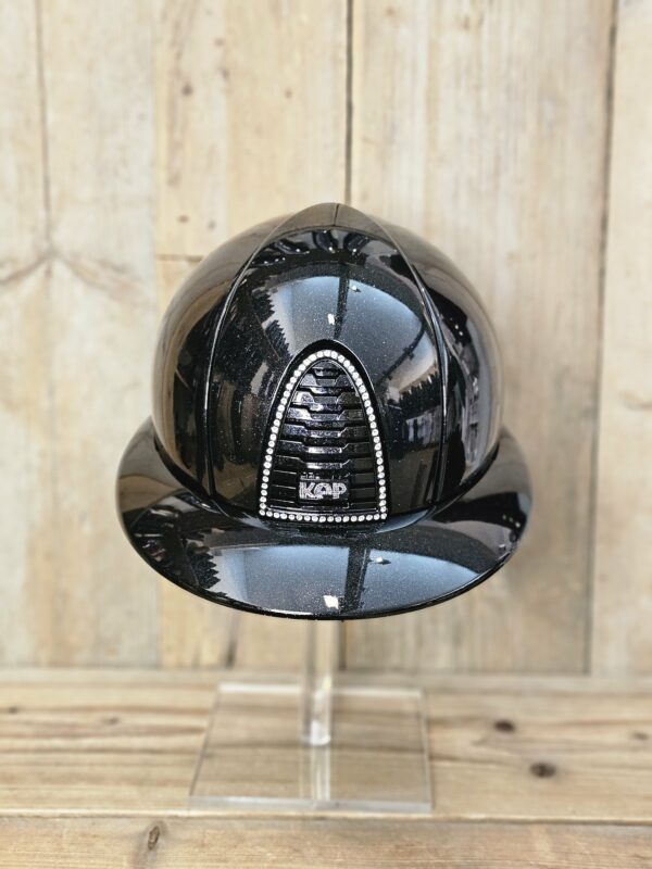 KEP Italiä Cromo 2.0 Polo Diamond Black Swarovski Crystal Clear Frame Zirkoon Cristalli Logo Shell M