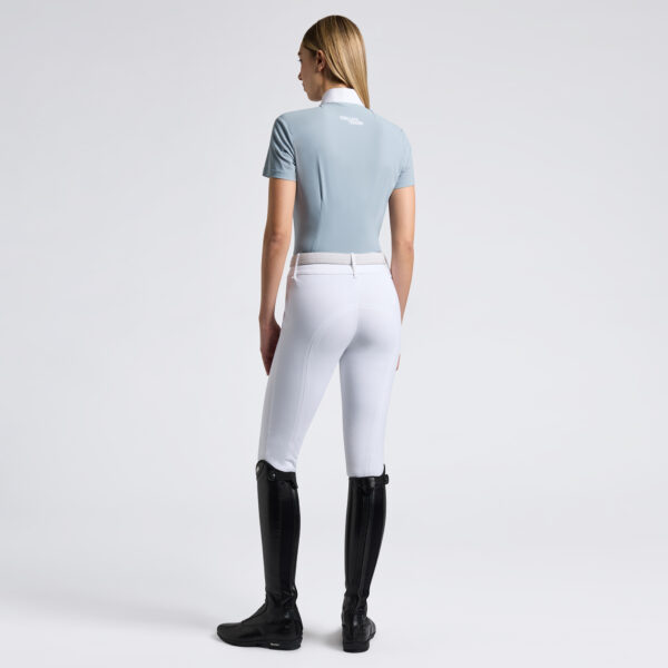 Cavalleria Toscana Perforated Jersey Inserts S/S Competition Shirt col:5Q00 & 7O00 - Afbeelding 2