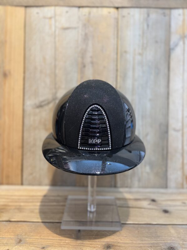 KEP Italiä Cromo 2.0 Metal Diamond Black Polo Luminor Black Silver Night frame &amp; Black Crystal chin strap Shell M