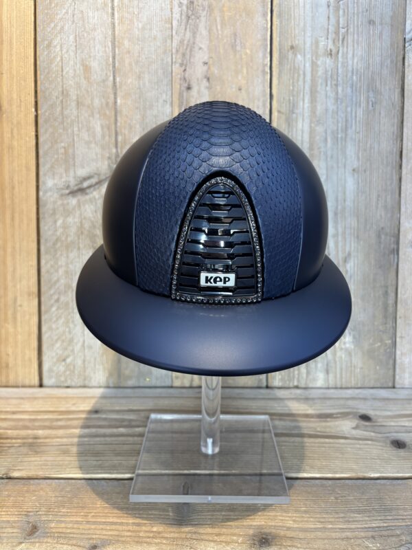 KEP Italiä Cromo 2.0 Polo NEW Textile Blue Phyton Blue front panel Frame Swarovski Silver Night Shell M