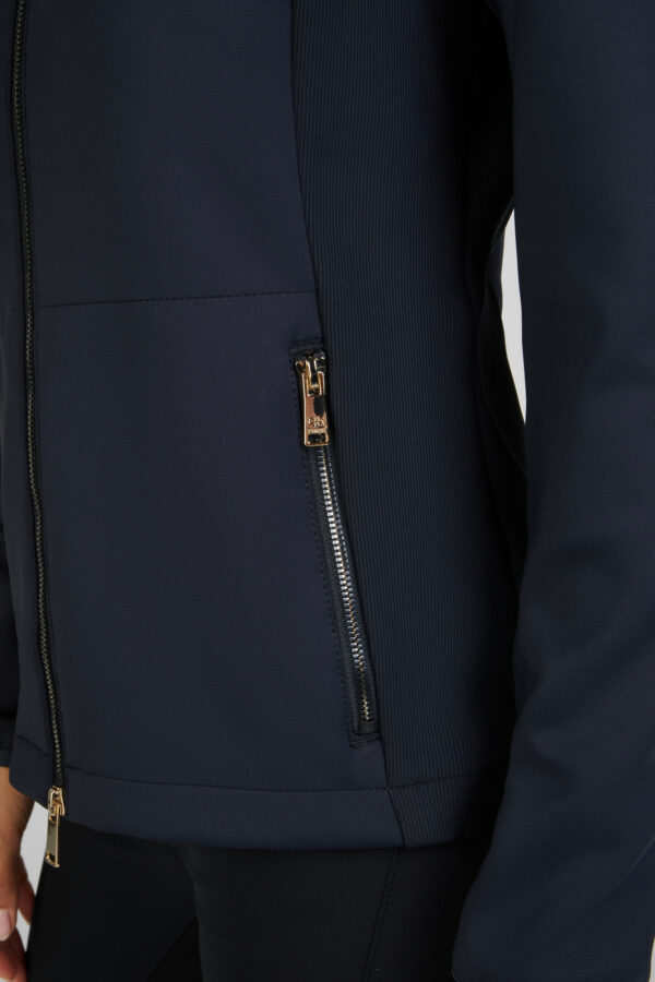 Pikeur Techjersey Jacket 7045 Selection Zwart & Soft Rose - Afbeelding 2