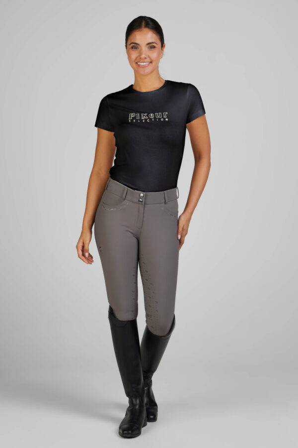 Pikeur Roundneck Shirt 7213 Selection Zwart & Soft Rose - Afbeelding 2