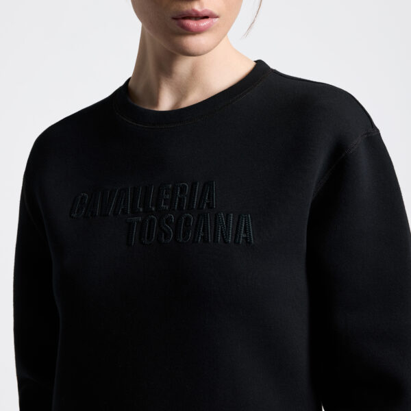 Cavalleria Toscana Cotton Crew Neck Black Col:9999