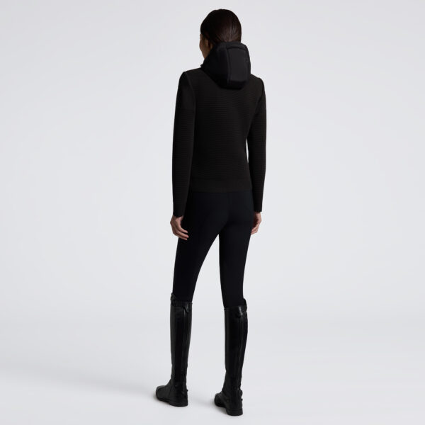 Cavalleria Toscana Hybrid Puffer Tech Knit Hooded Jacket Col:9999 - Afbeelding 2