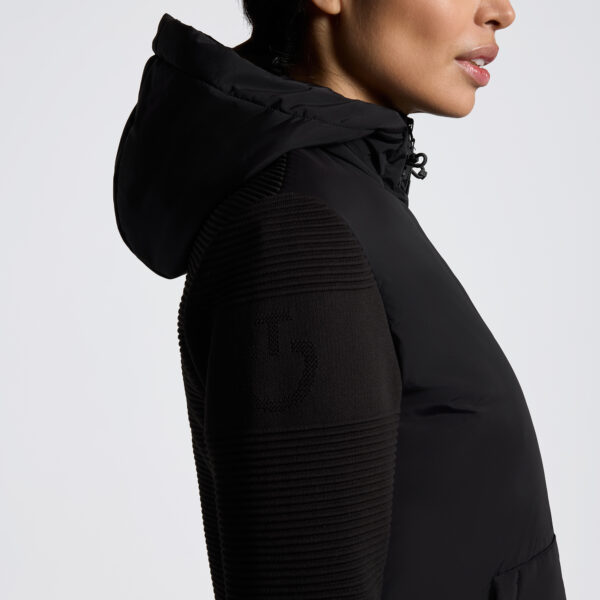 Cavalleria Toscana Hybrid Puffer Tech Knit Hooded Jacket Col:9999 - Afbeelding 3
