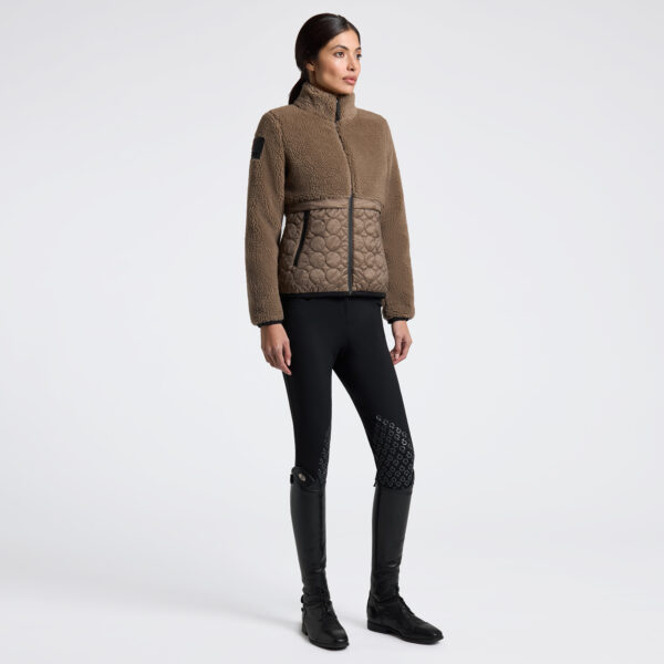 Cavalleria Toscana Teddy Bear Fleece Nylon Zip Up Jacket Col:4H00