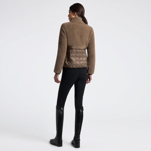 Cavalleria Toscana Teddy Bear Fleece Nylon Zip Up Jacket Col:4H00 - Afbeelding 3