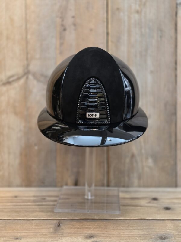 KEP Cromo 2.0 Polo Polish Black Velvet/ Suède Front Panel Frame Swarovski Black Jet Shell M