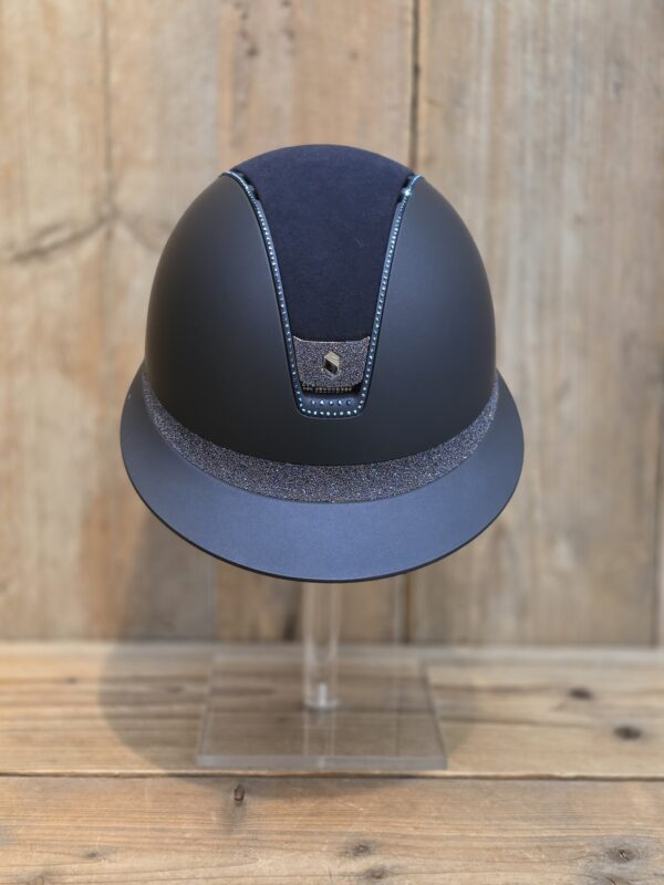 Samshield Miss Shield 2.0 Shadow Matt Blue Top Alcatara FB+Blazon Crystal Fabric Paradise Shine Trim Full Swarovski