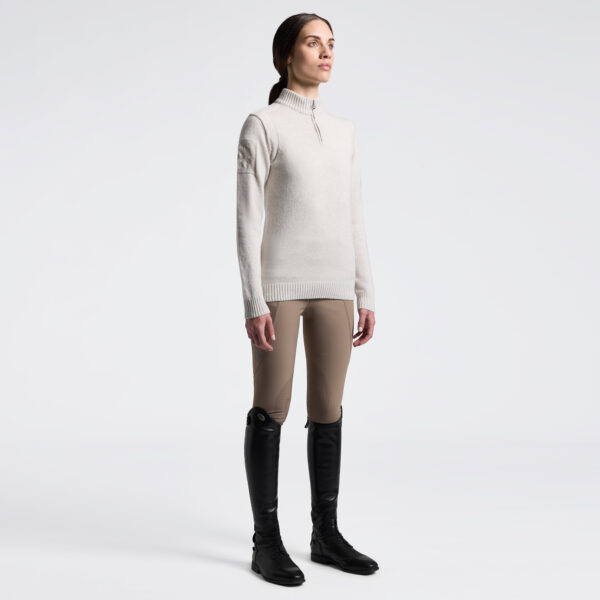 Cavalleria Toscana Pure Wool Half Zip Turleneck Sweater - Afbeelding 2