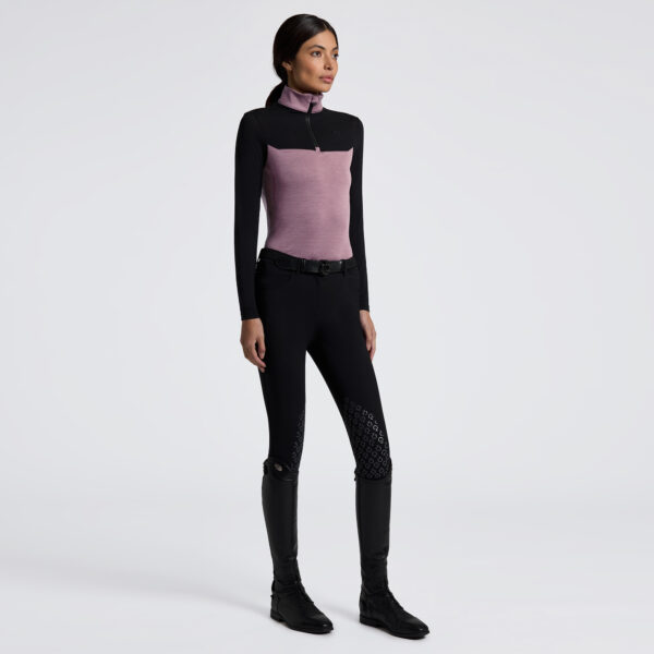 Cavalleria Toscana L/S Tech Wol Half Zip Training Polo Col:2K99 - Afbeelding 2
