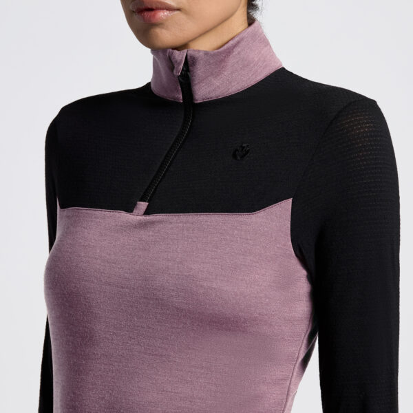 Cavalleria Toscana L/S Tech Wol Half Zip Training Polo Col:2K99