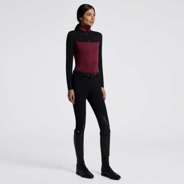 Cavalleria Toscana L/S Tech Wol Half Zip Training Polo Col:3799 - Afbeelding 2