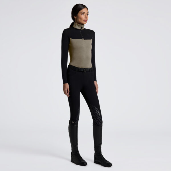Cavalleria Toscana L/S Tech Wol Half Zip Training Polo Col:5E99 - Afbeelding 2