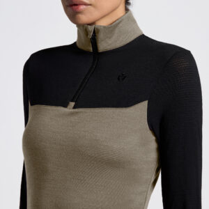 Cavalleria Toscana L/S Tech Wol Half Zip Training Polo Col:5E99
