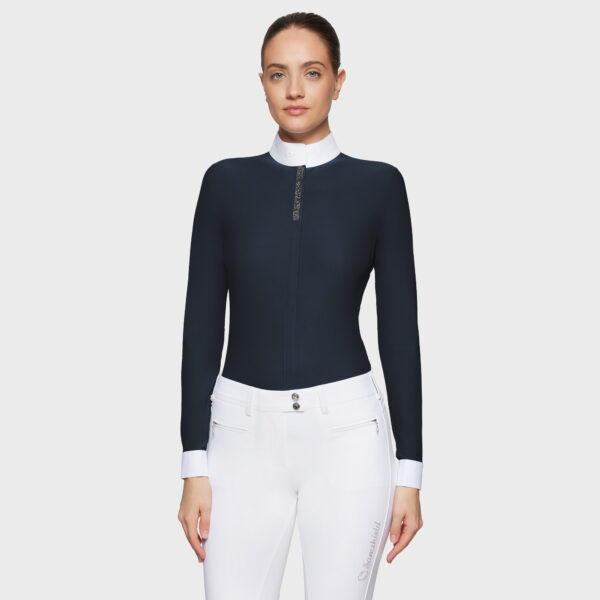 Samshield Competition Long Sleeves Shirt Jella Premium( Navy & Feather) - Afbeelding 4