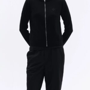 TROLLE Tech Wool Full Zip Cardigan Black