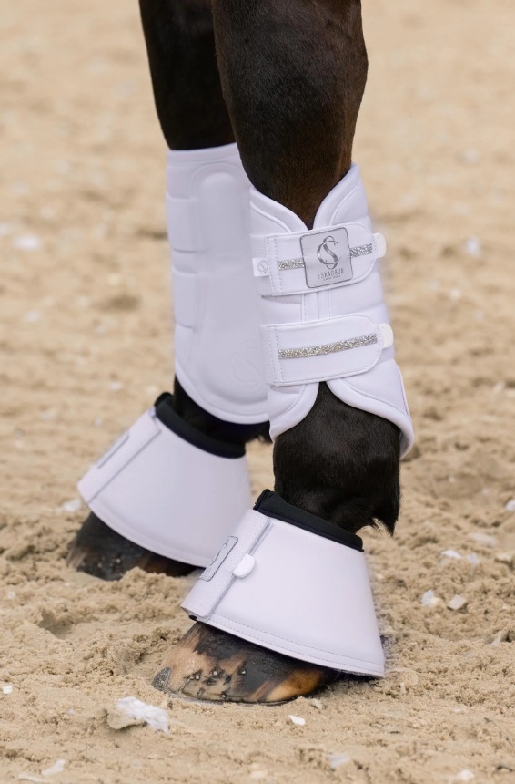 Eskadron Soft Shell Beenbescherming Jewel Classic Sports White - Afbeelding 3