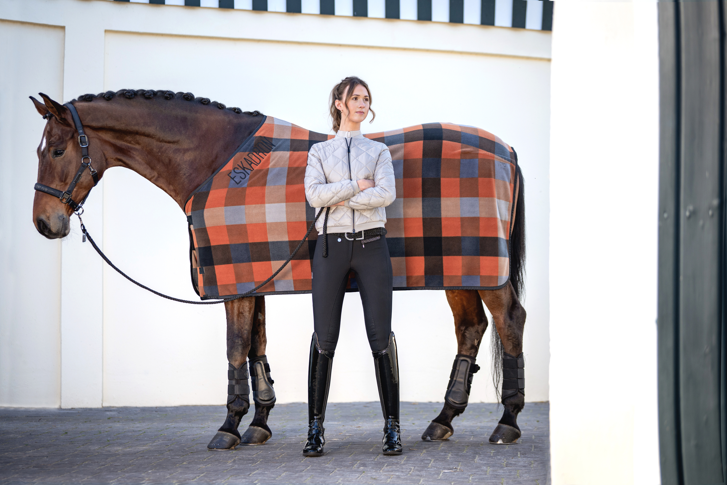 Eskadron Platinum Sweat Rug Fleece Check - Afbeelding 2