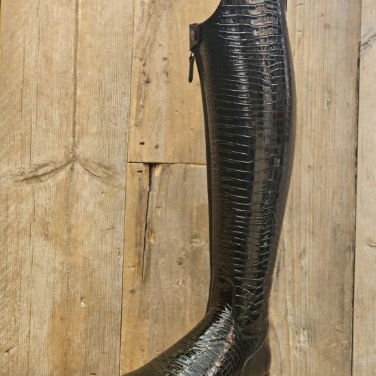 De Niro Boots Black Croco Bellini