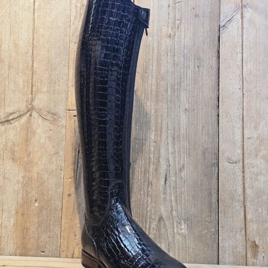 De Niro boots Bellini Patent Cocco navy blue