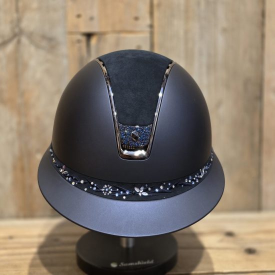 Samshield Miss shield matt blue new ultra fine rock blazon flower jewelery