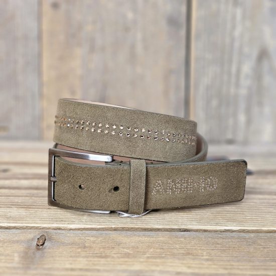 animo belt taupe swarovski