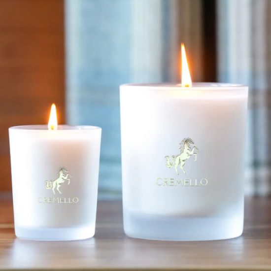 cremello small and large candles