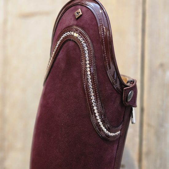 de niro boot bellini camosico burgundy aurora top detail