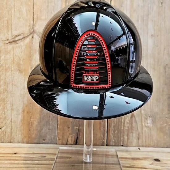 kep cromo 2.0 polo visor black red and swarovski details